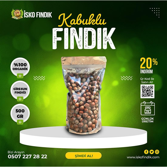 Fındık Kabuklu 500 Gr