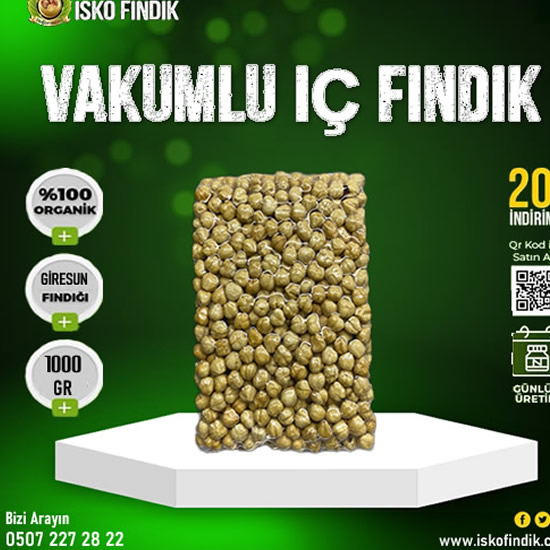 Kavrulmuş İç Fındık 1000Gr